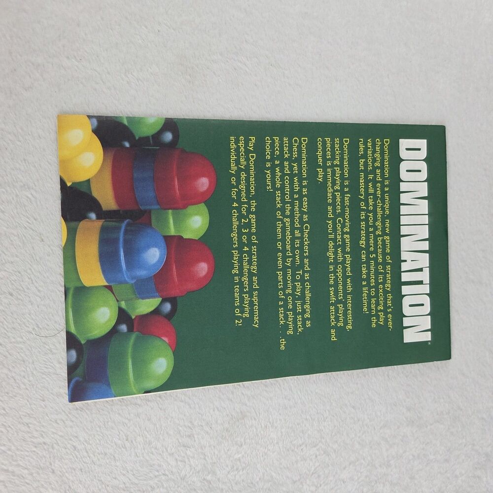 Vintage 1982 Domination Board Game Milton Bradley Complete Strategy Game - Picture 5 of 11